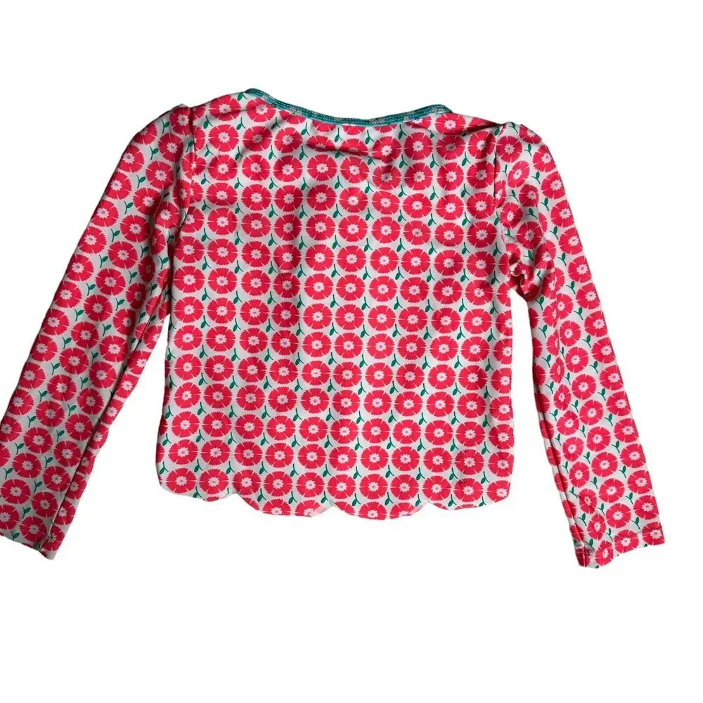 Tommy Bahama Toddler Girls Rash Guard‎ Top Sun Protection Swim Shirt Size 4